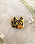 Echo the Bat Frenchie hard enamel pin