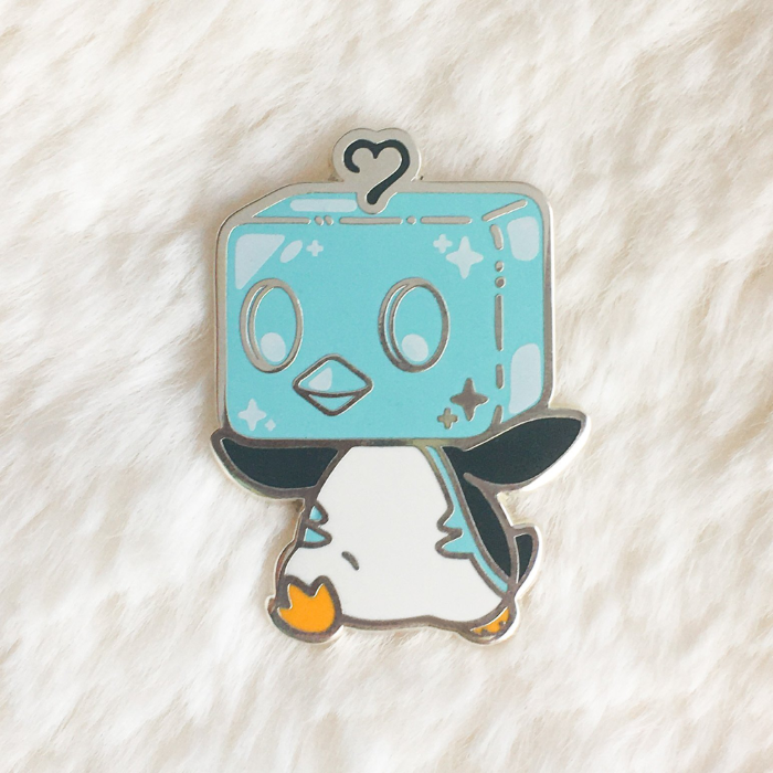 Product photo of the Jolly Penguin enamel pin
