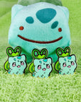 SWAMPHY ♡ Group photo of Blobbysaur (Bulbasaur) hard enamel pins