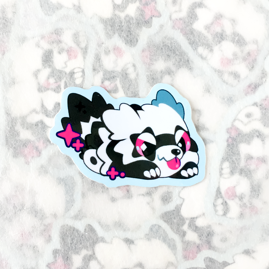 Raccoon Mlem Sticker