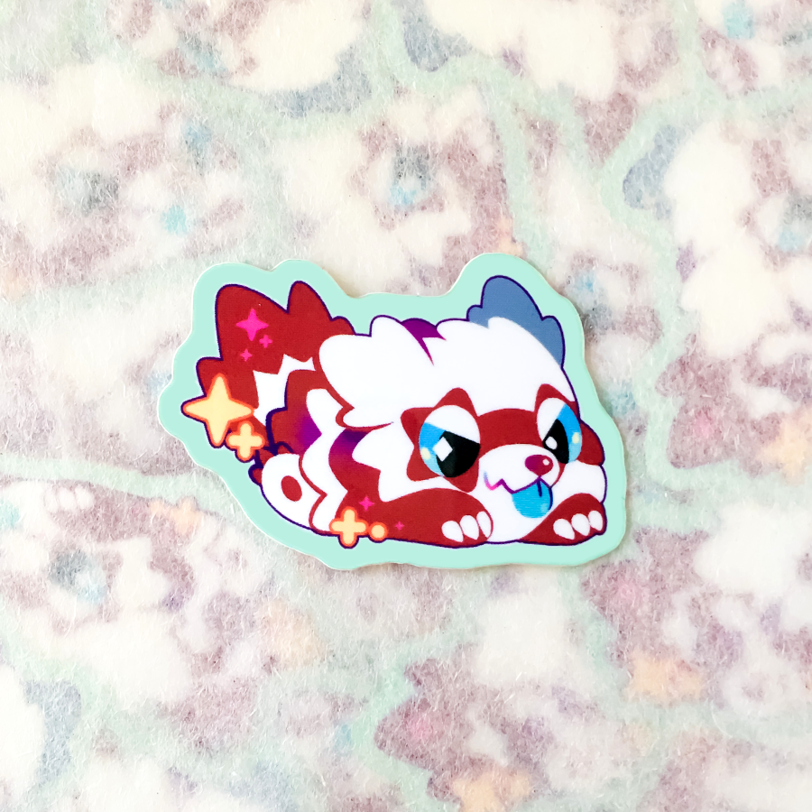 Shiny Raccoon Sticker