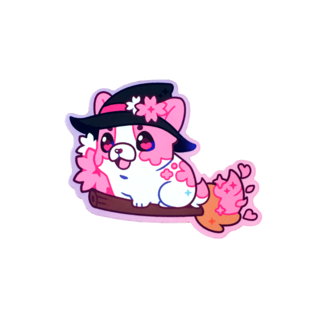 Witch Blossom Vinyl Sticker