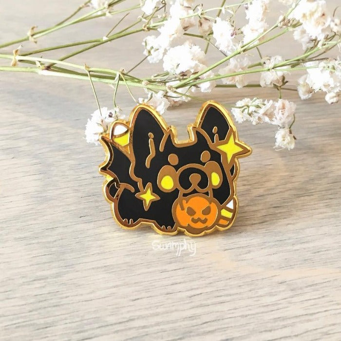 Echo the Bat Frenchie hard enamel pin