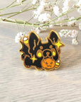 Echo the Bat Frenchie hard enamel pin