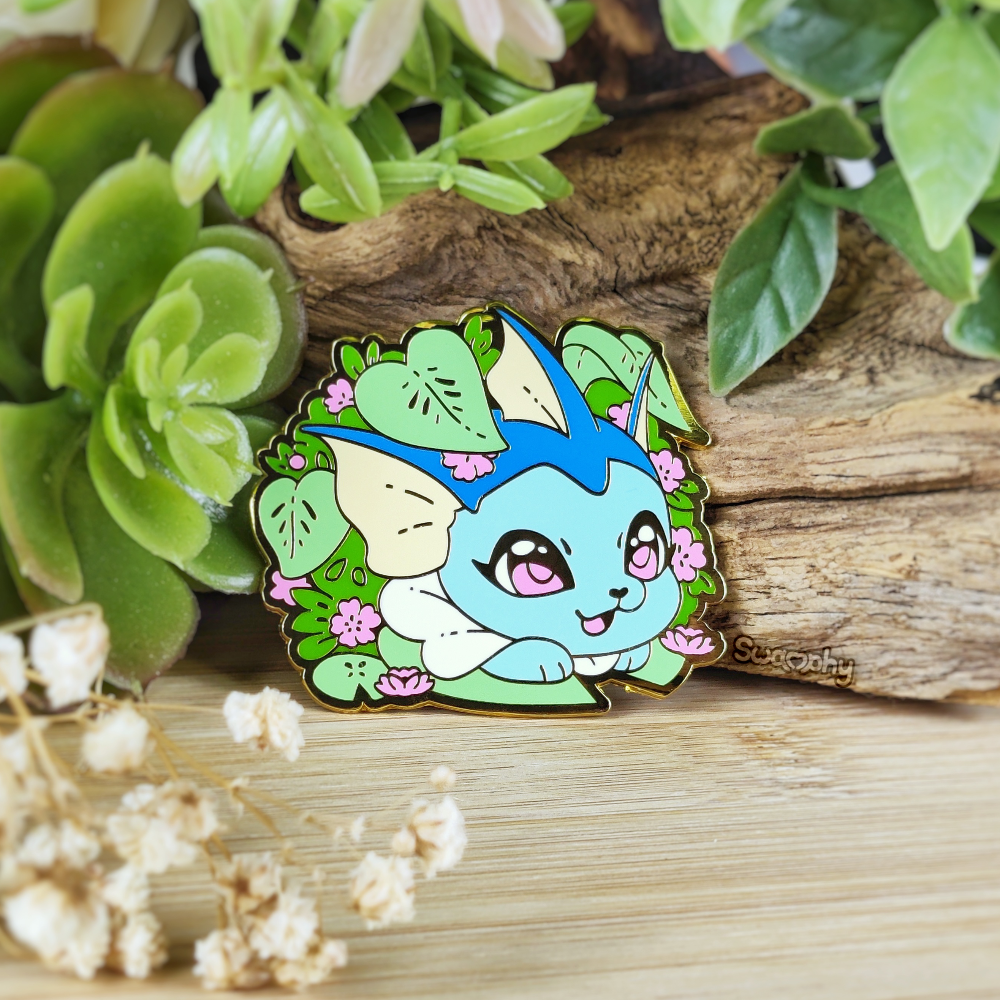 Peek-a-Boo! ♡ Lotus Flower Enamel Pin