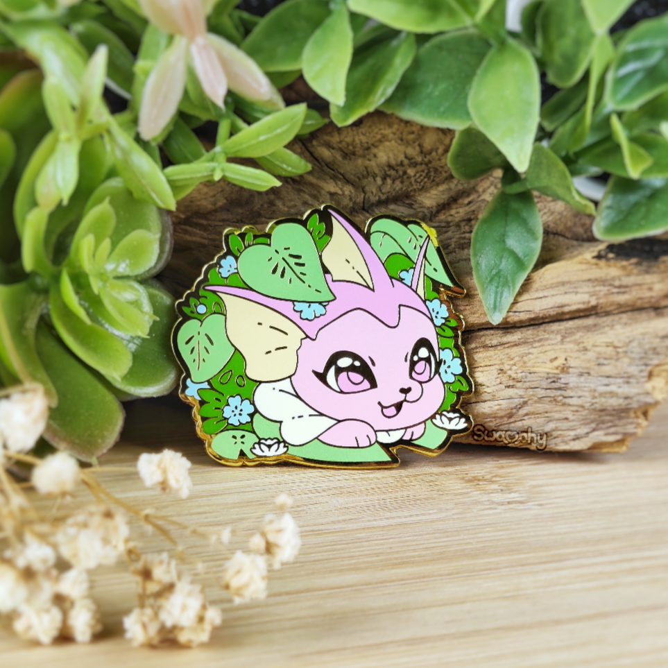 Peek-a-Boo! ♡ Lotus Flower Enamel Pin