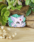 Peek-a-Boo! ♡ Hydrangea Enamel Pin