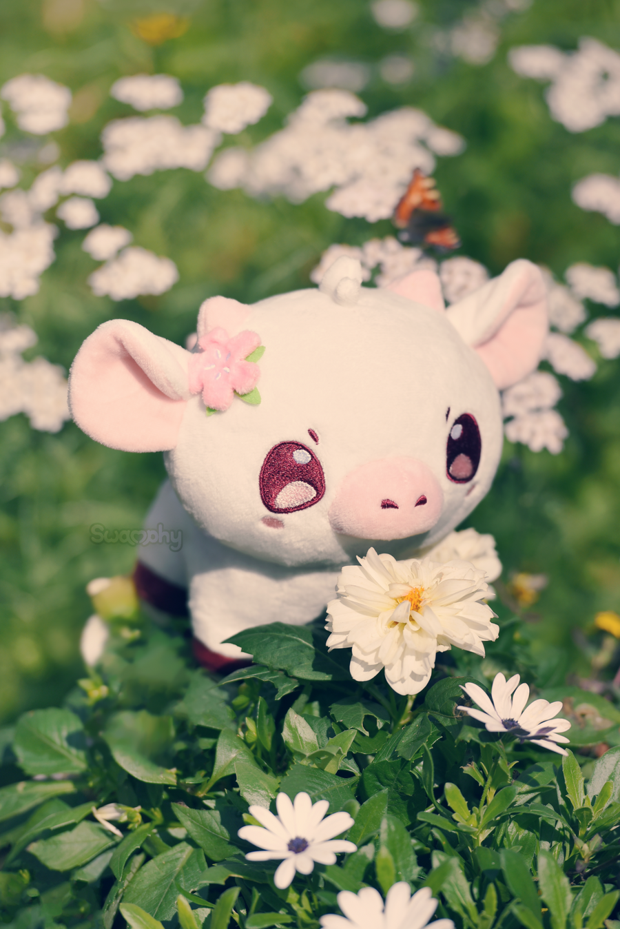 PRE-ORDER [ETA OCTOBER 2023] ♡ Cherry the Cherry Blossom Cow Plushie