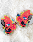 Acrylic charm (Butterfly Catcher) of Animal Crossing's Flick