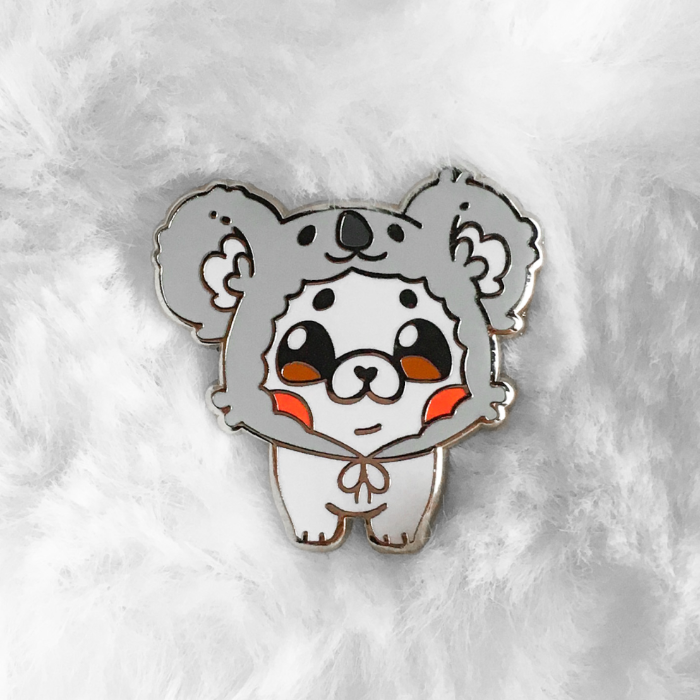 Koala French Bulldog (Frenchie) enamel pin for charity causes