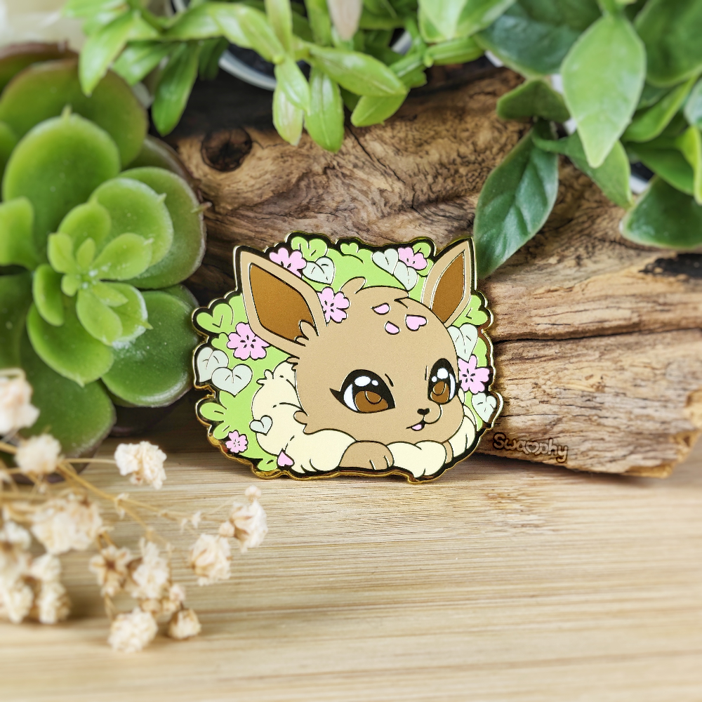 Peek-a-Boo! ♡ Cherry Blossom Enamel Pin