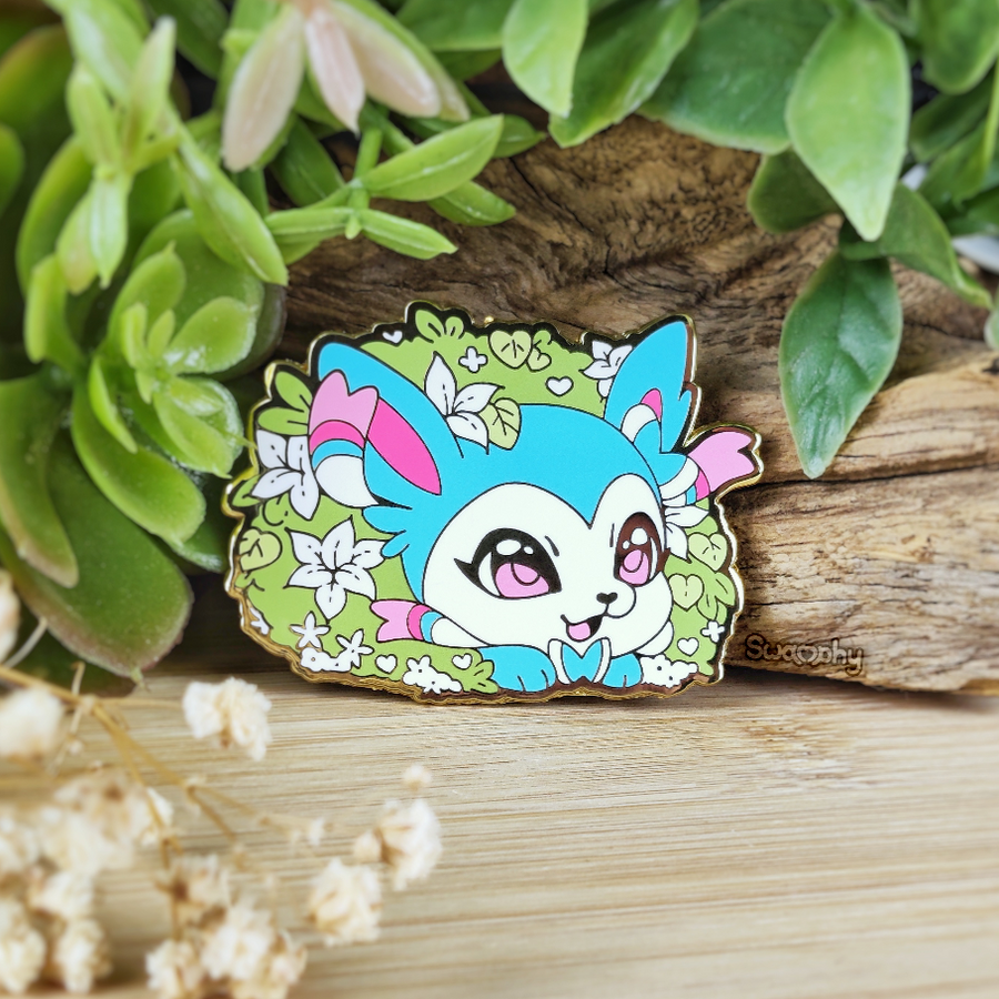 Peek-a-Boo! ♡ Lily Enamel Pin