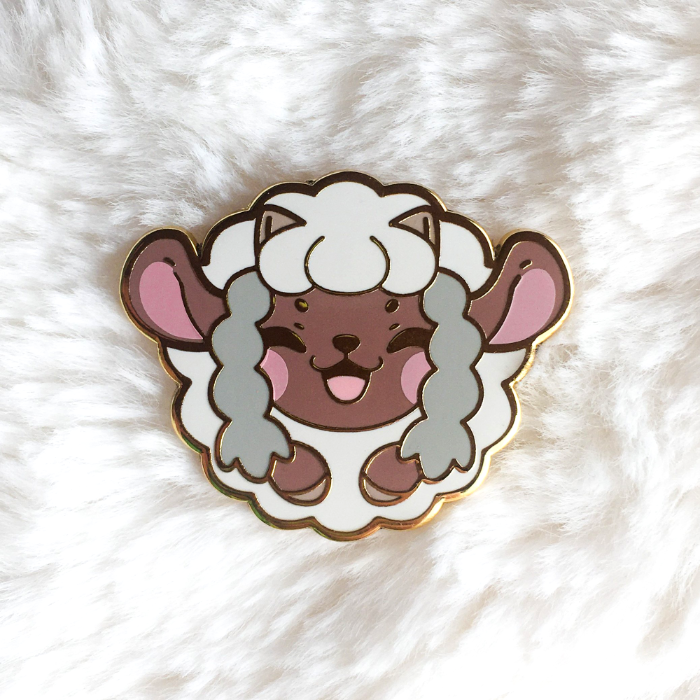Happy Sheep (Wooloo) hard enamel pin